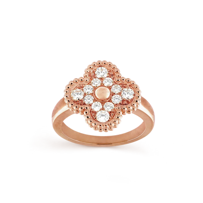 [Zalyn Jewelry ]CLOVER DIAMOND RING