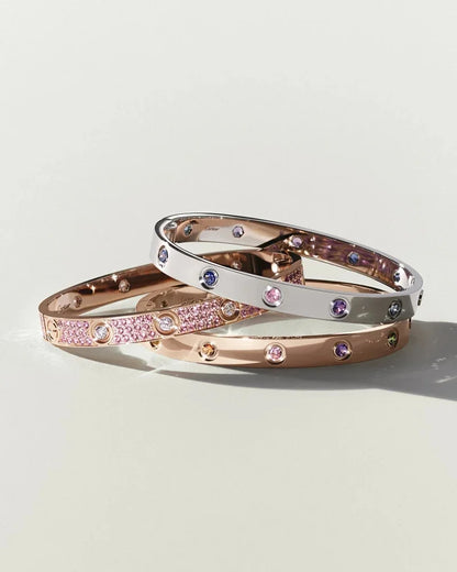 [Zalyn]CLASSIC 6.1MM LOVE BRACELET 10-DIAMOND FULL PAVÉ