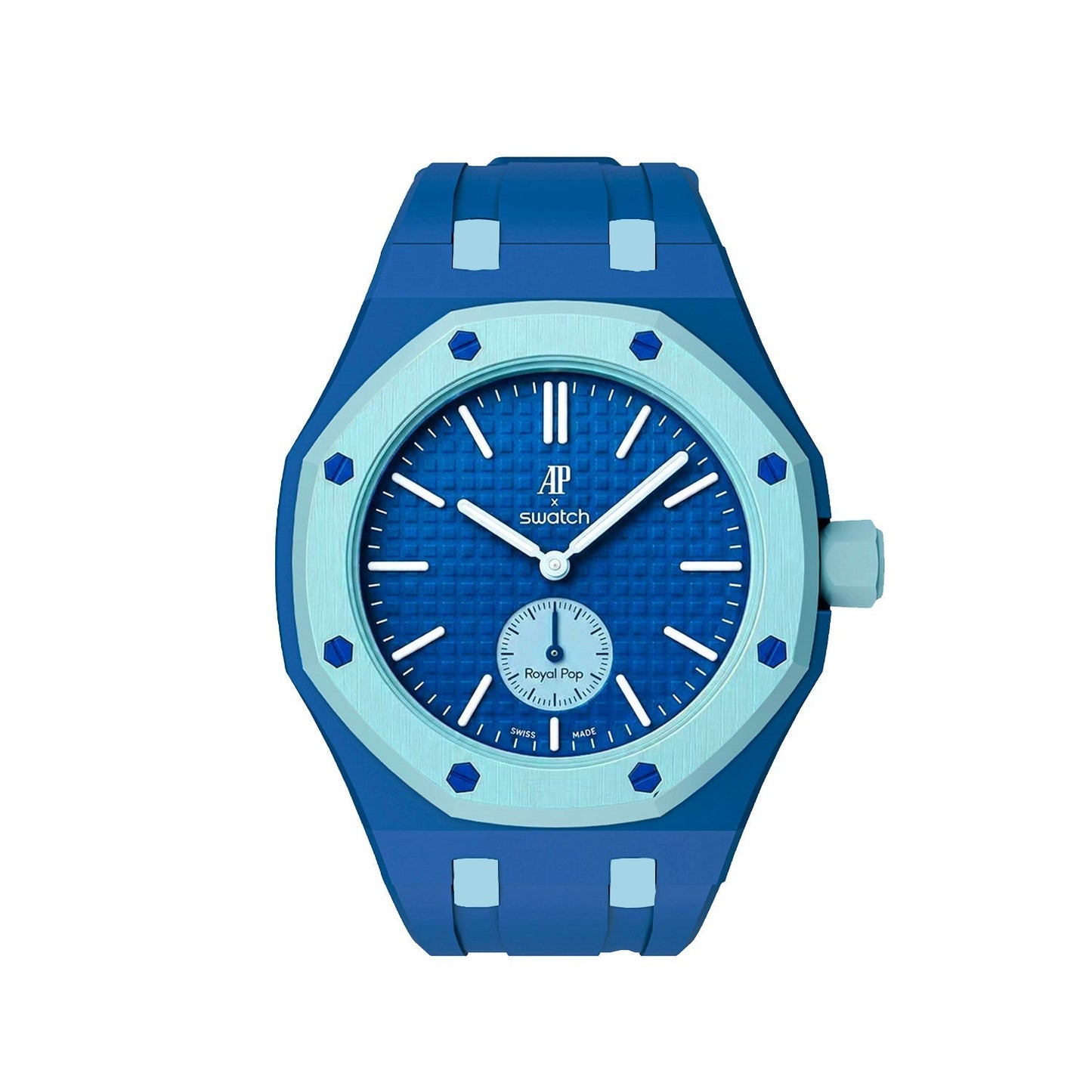 [Zalyn]Royal Oak Pop Exclusive Bioceramic Case & Silicone Strap Mix Color