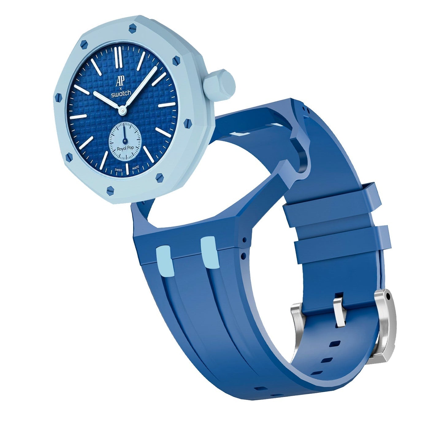 [Zalyn]Royal Oak Pop Exclusive Bioceramic Case & Silicone Strap Mix Color