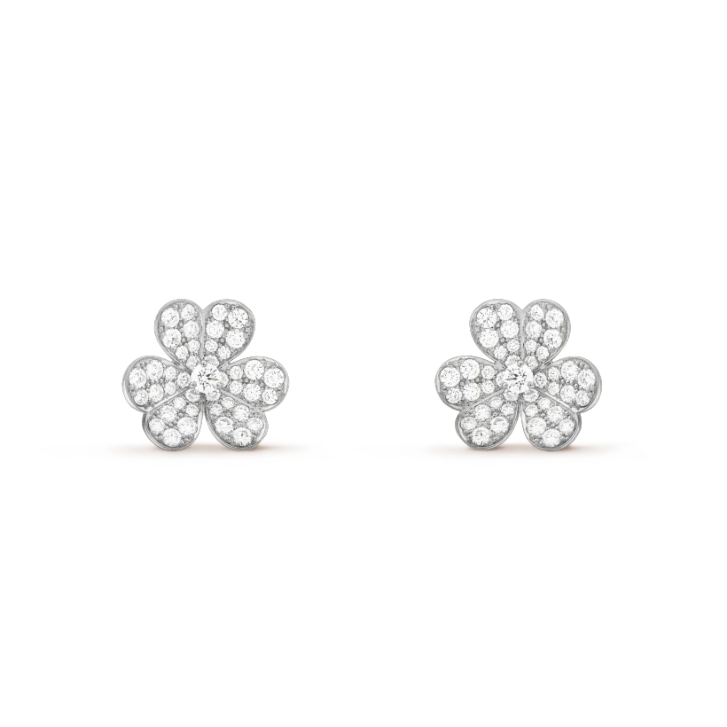 [Zalyn Jewelry ]CLOVER COMOS DIAMOND EARRINGS SILVER