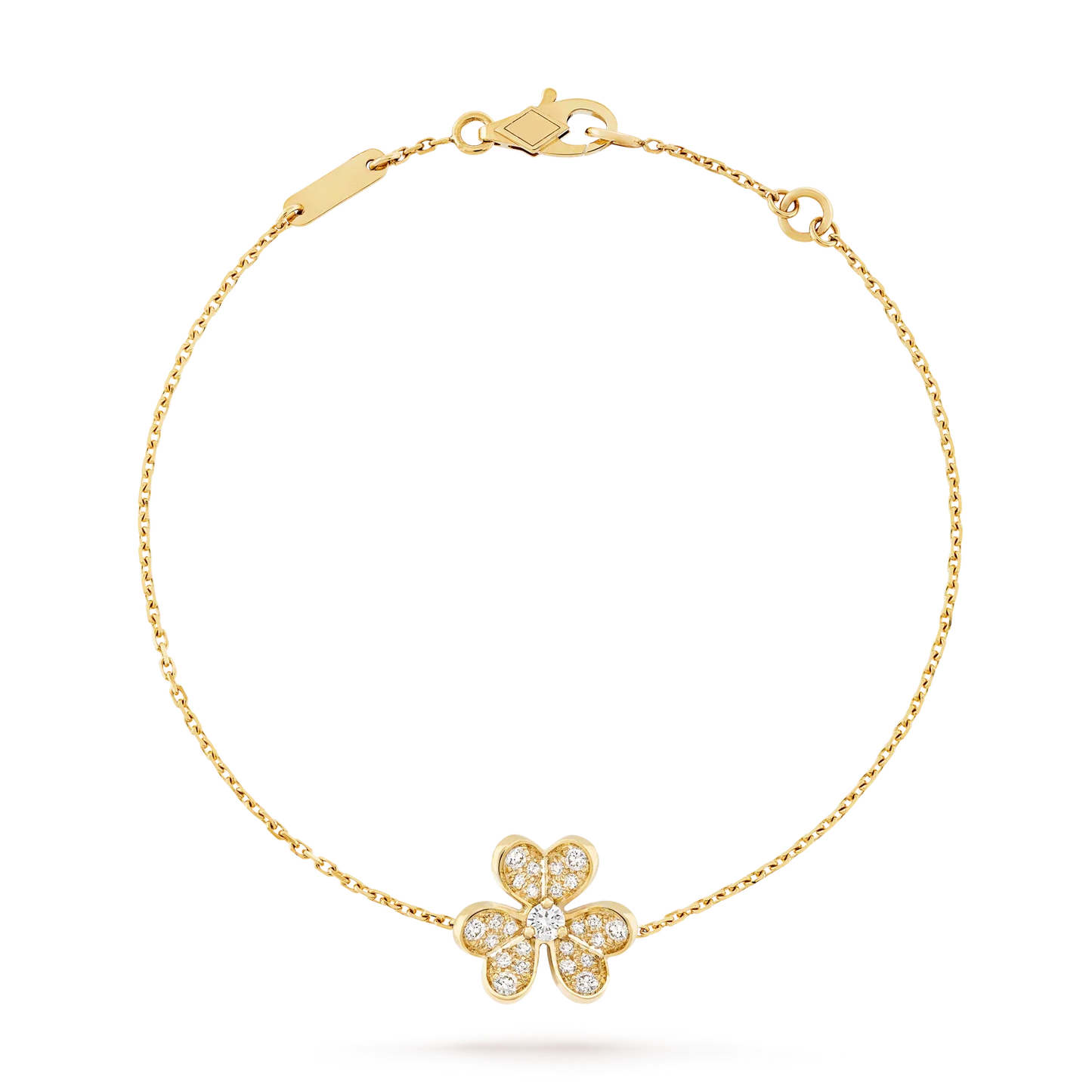 [Zalyn]LUMINOUS BLOSSOM SINGLE-MOTIF CHARM BRACELET