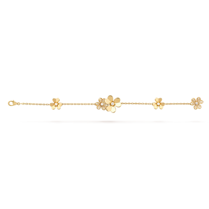 [Zalyn]LUMINOUS BLOSSOM 5-MOTIF CHARM BRACELET