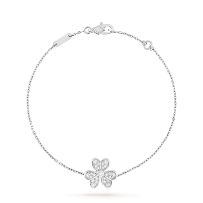 [Zalyn]LUMINOUS BLOSSOM SINGLE-MOTIF CHARM BRACELET