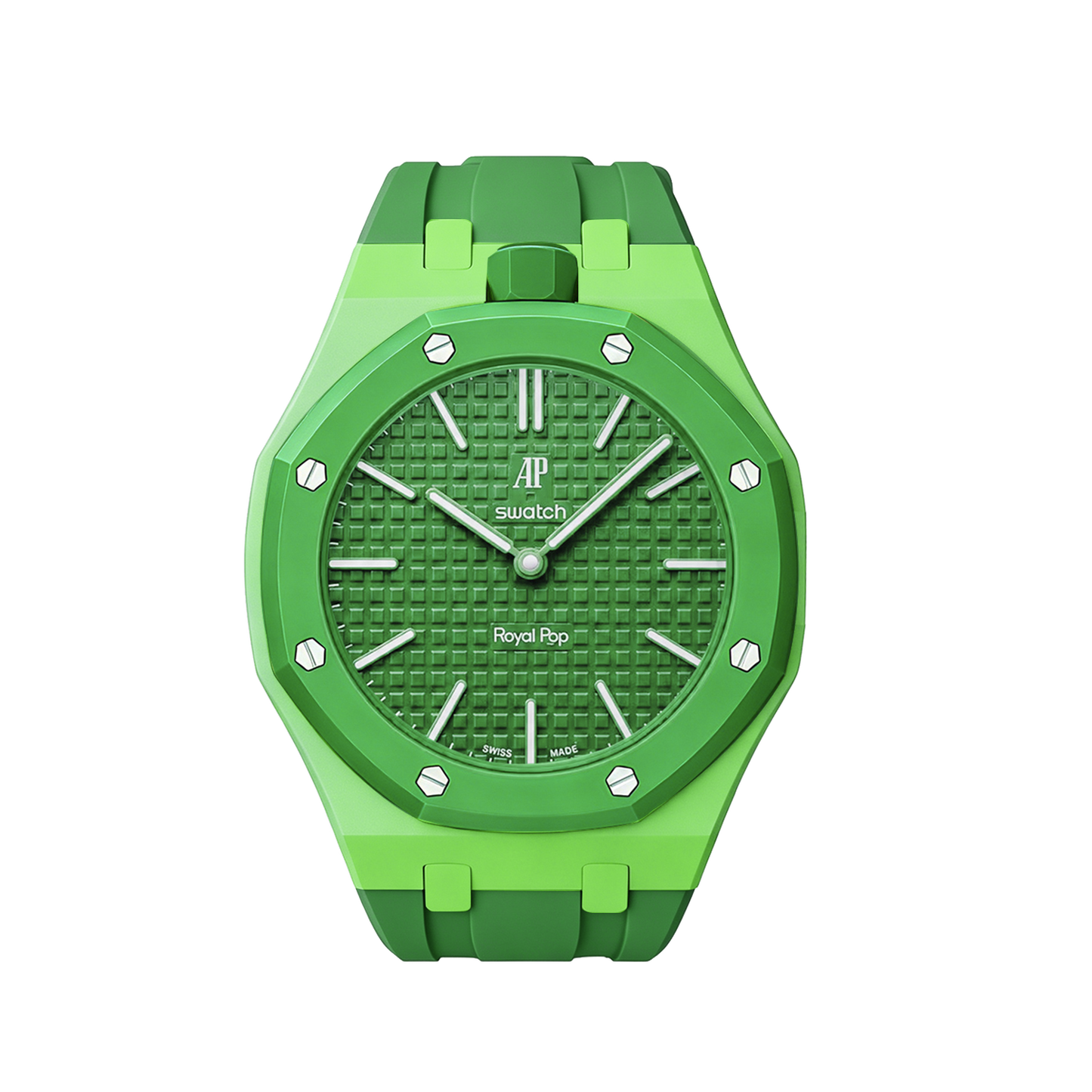 [Zalyn]Royal Oak Pop Exclusive Bioceramic Case & Silicone Strap Mix Color