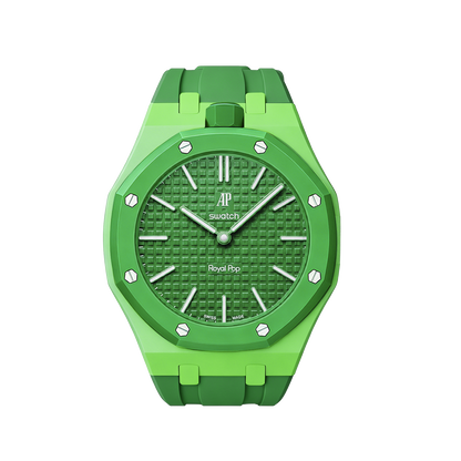 [Zalyn]Royal Oak Pop Exclusive Bioceramic Case & Silicone Strap Mix Color