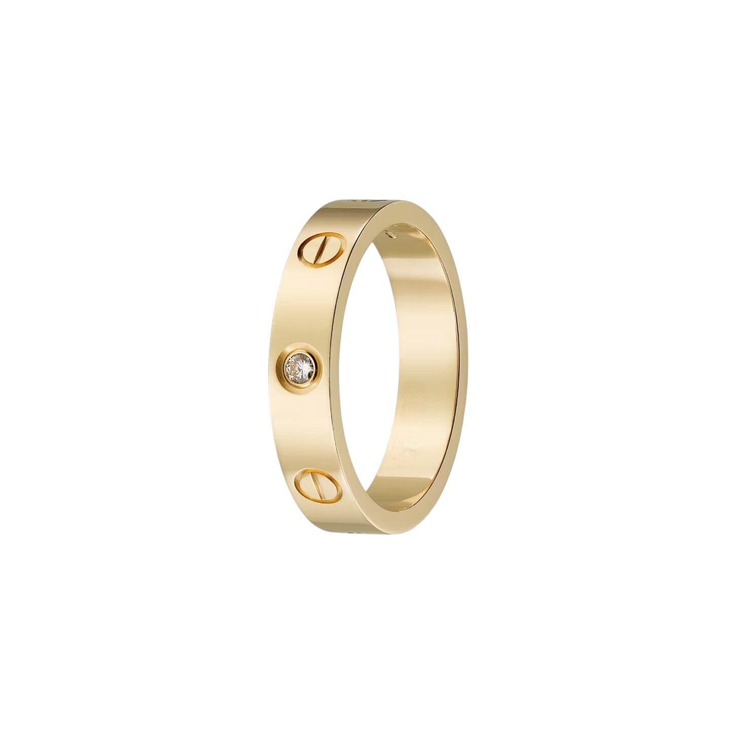 [Zalyn]LOVE 4MM 1 DIAMOND RING