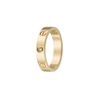 [Zalyn]LOVE 4MM 1 DIAMOND RING