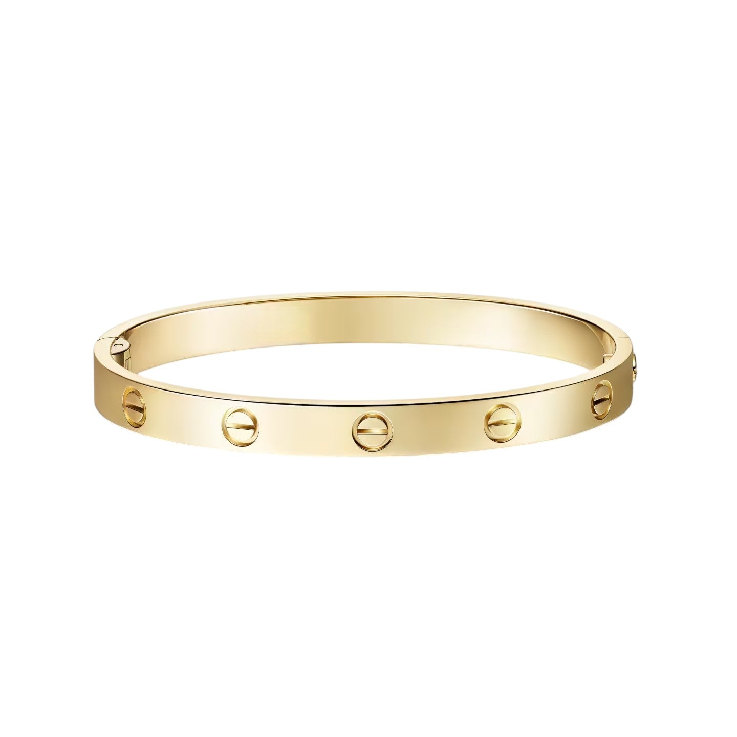 [Zalyn]CLASSIC 6.1MM LOVE SINGLE-SCREW CLOSURE BANGLE