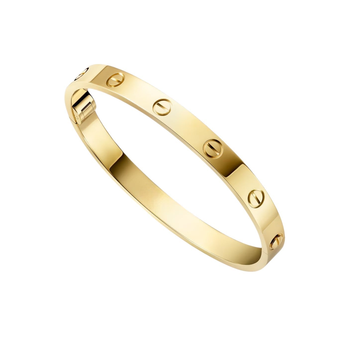[Zalyn]CLASSIC 6.1MM LOVE SINGLE-SCREW CLOSURE BANGLE