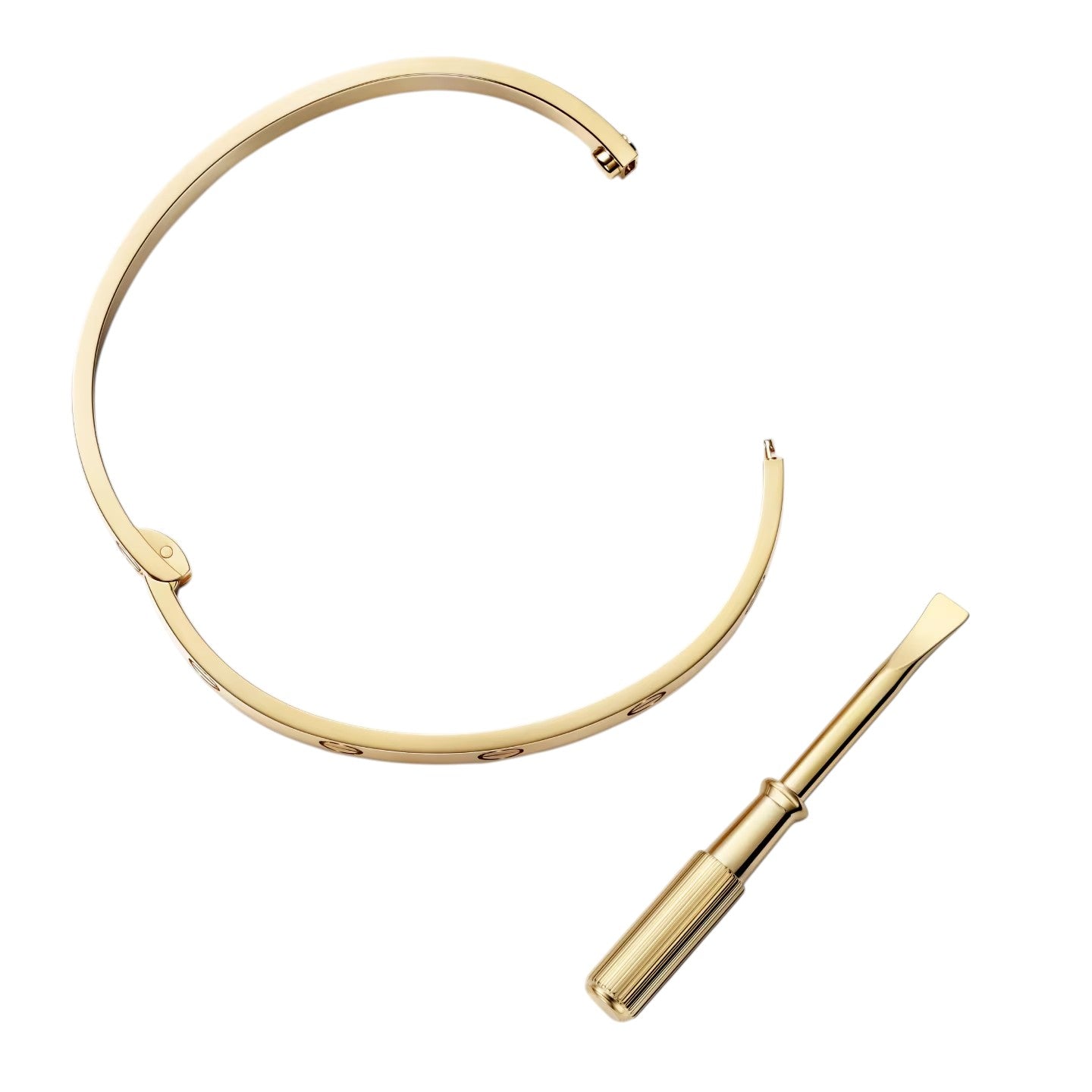 [Zalyn]CLASSIC 6.1MM LOVE SINGLE-SCREW CLOSURE BANGLE