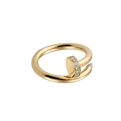 [Zalyn]CLOU 2.6MM DIAMOND RING