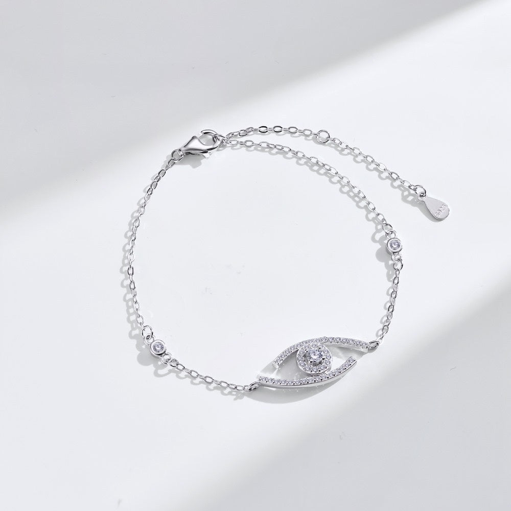 [Zalyn]LUCKY EYE PAVÉ-SET DIAMOND BRACELET