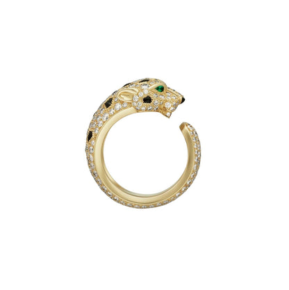 [Zalyn]PANTHÈRE DE DIAMOND HALF-PAVÉ MEDIUM RING