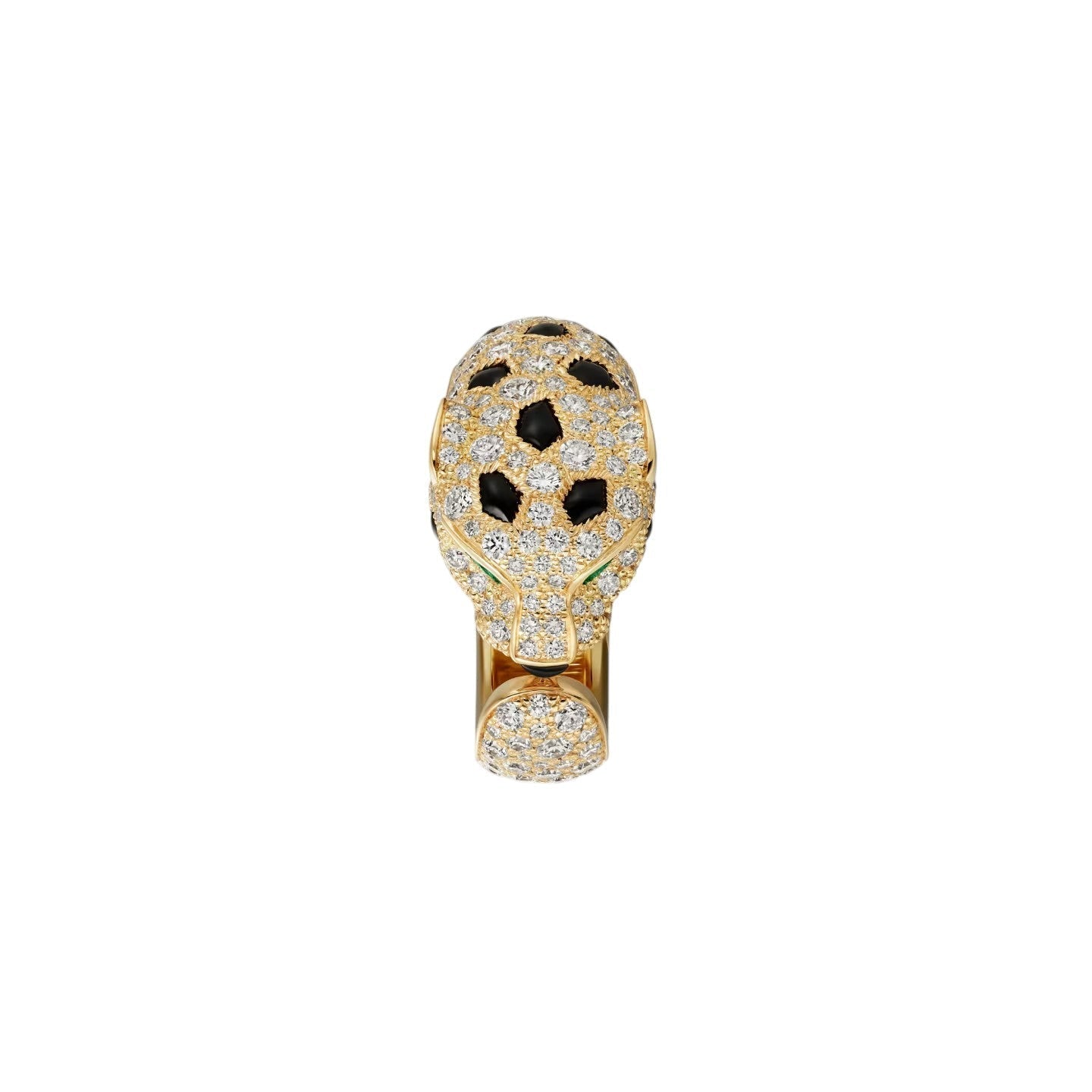 [Zalyn]PANTHÈRE DE DIAMOND HALF-PAVÉ MEDIUM RING