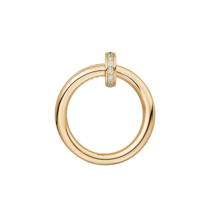 [Zalyn]CLOU 2.6MM DIAMOND RING