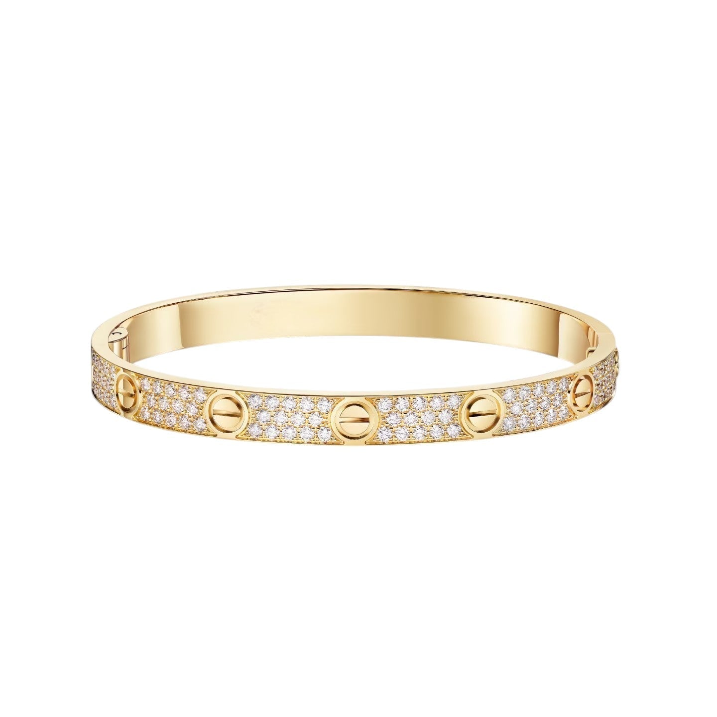 [Zalyn]CLASSIC 6.1MM LOVE BANGLE - FULL PAVÉ