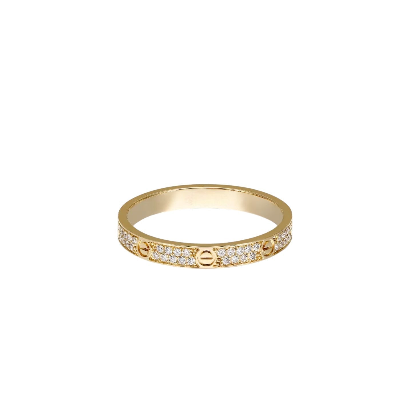 [Zalyn]LOVE 2.6MM PAVÉ DIAMOND RING