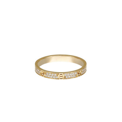 [Zalyn]LOVE 2.6MM PAVÉ DIAMOND RING