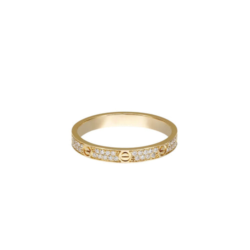 [Zalyn]LOVE 2.6MM PAVÉ DIAMOND RING