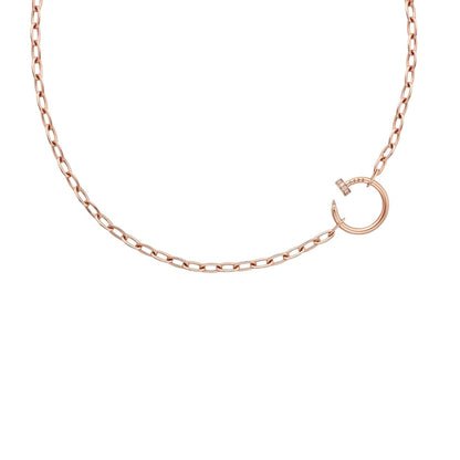 [Zalyn]CLOU DIAMOND NAIL PENDANT NECKLACE