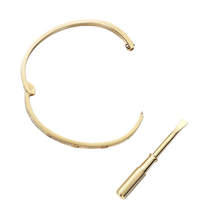 [Zalyn]CLASSIC 3.65MM LOVE FULL PAVE BANGLE