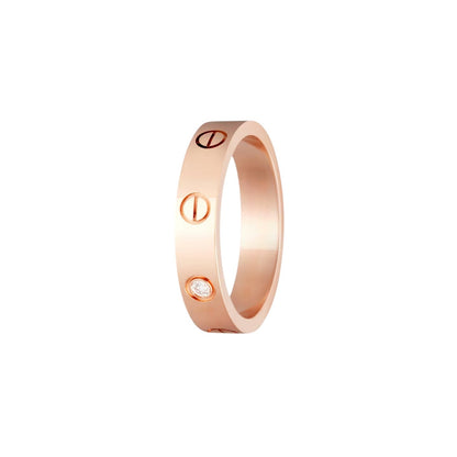 [Zalyn]LOVE 4MM 1 DIAMOND RING