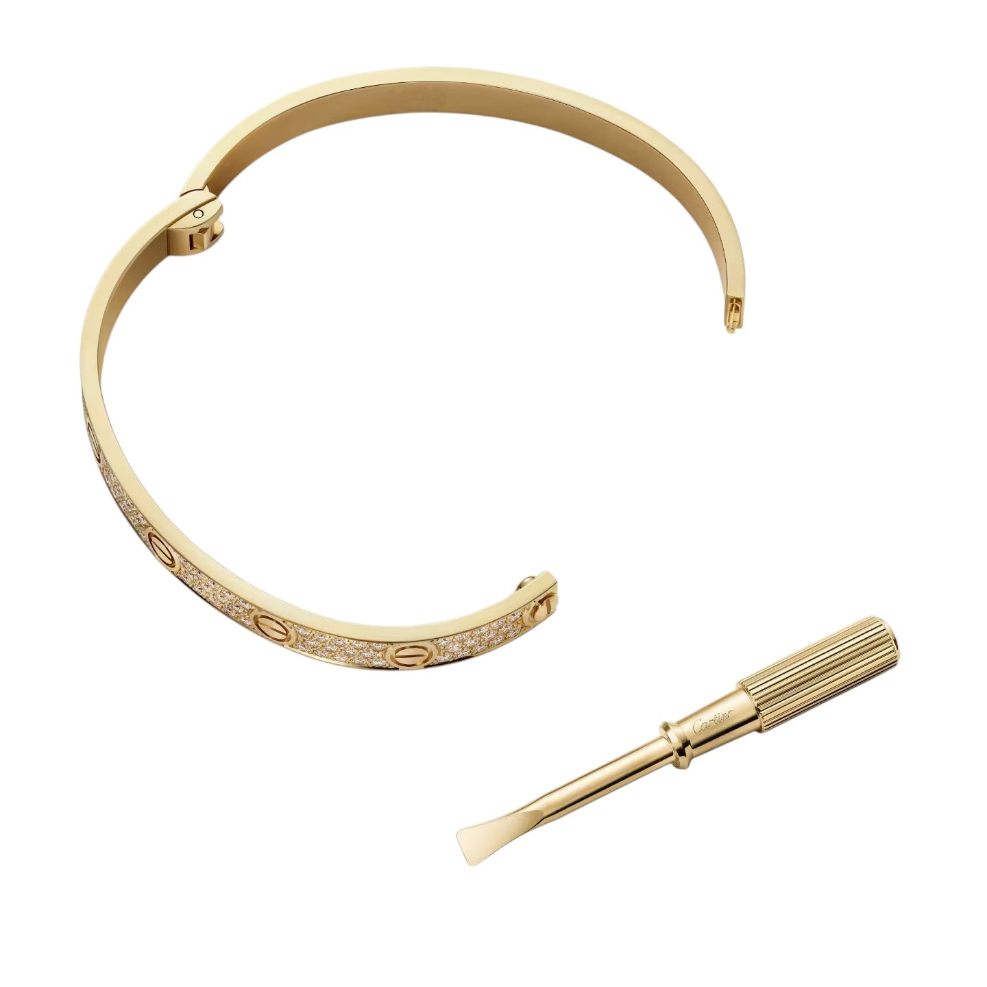 [Zalyn]CLASSIC 6.1MM LOVE BANGLE - FULL PAVÉ