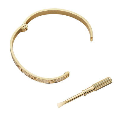 [Zalyn]CLASSIC 6.1MM LOVE BANGLE - FULL PAVÉ
