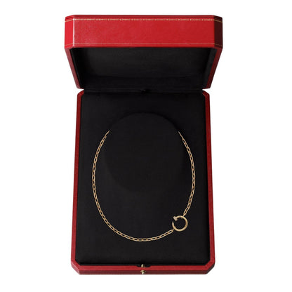 [Zalyn]CLOU DIAMOND NAIL PENDANT NECKLACE