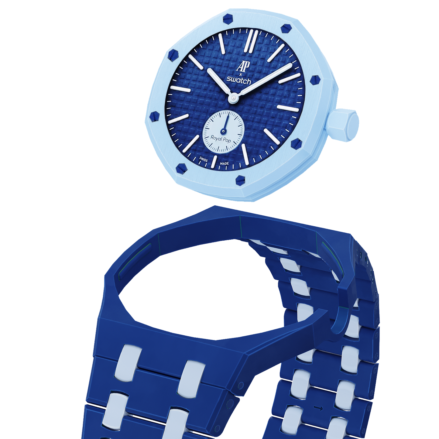 [Zalyn]Royal Oak Pop Exclusive Bioceramic Case & Bioceramic Strap Mix Color