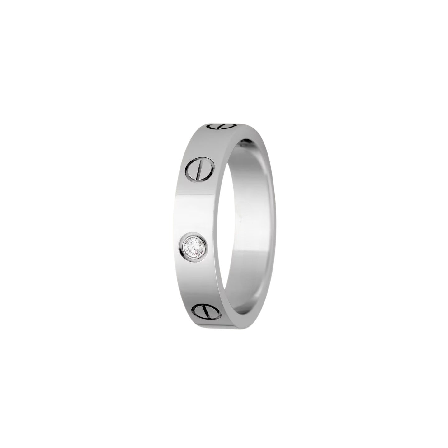 [Zalyn]LOVE 4MM 1 DIAMOND RING