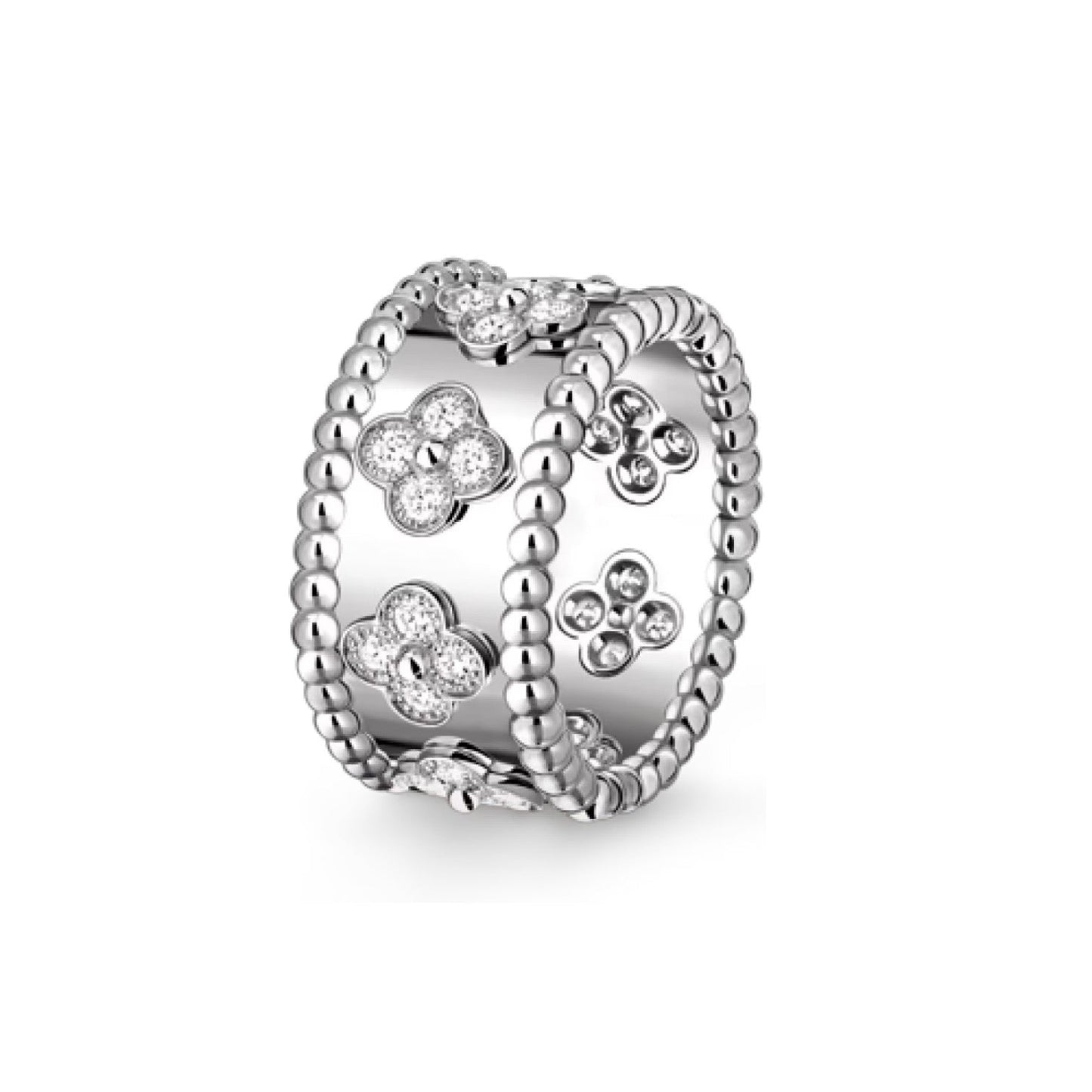 [Zalyn]KALEIDOSCOPE RADIANCE WIDE BAND RING