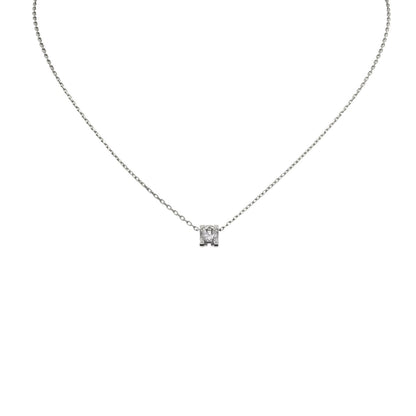 [Zalyn]C DE PENDANT DIAMOND NECKLACE