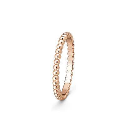 [Zalyn]SIGNATURE PERLÉE BEADED BAND RING