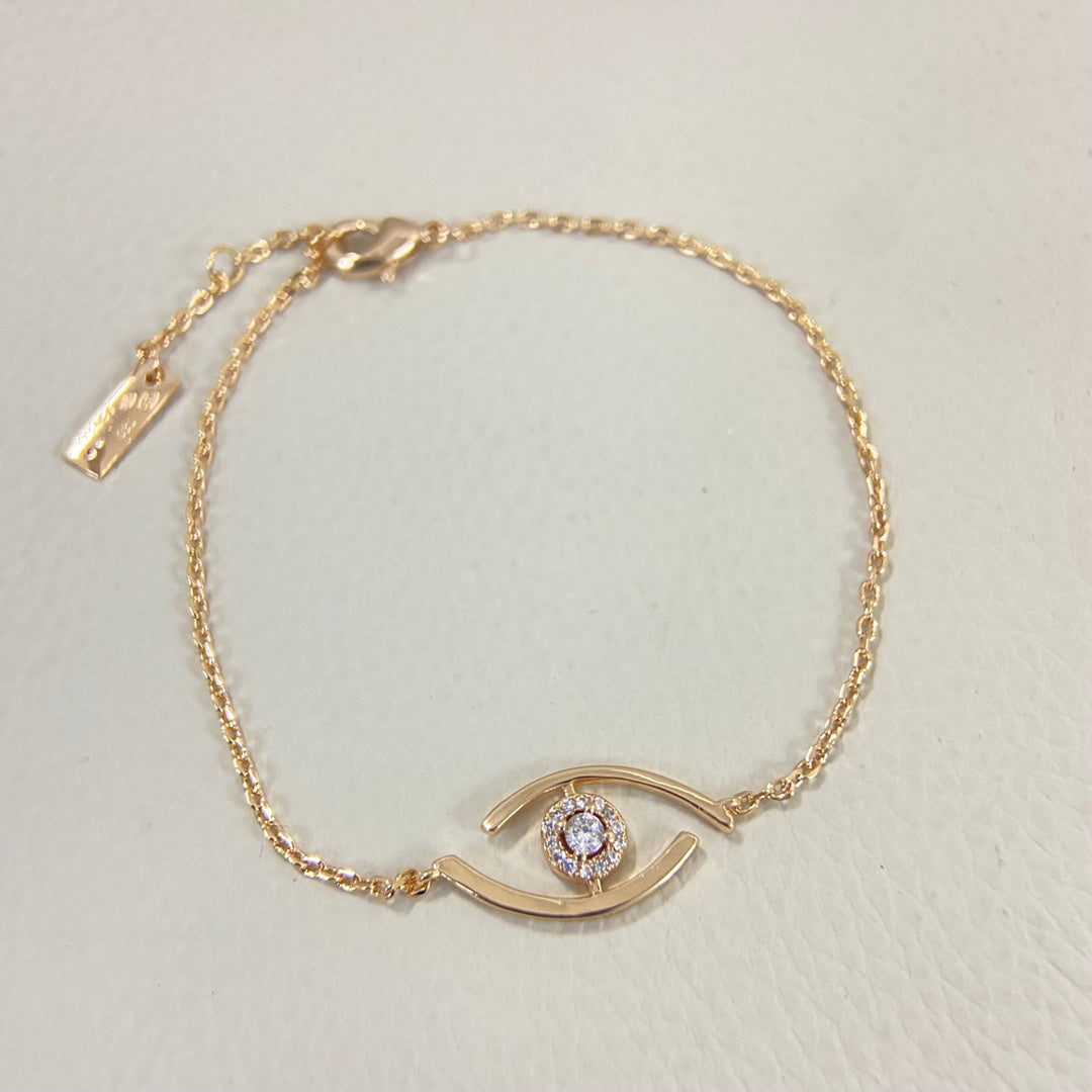 [Zalyn]LUCKY EYE PAVÉ-SET DIAMOND BRACELET