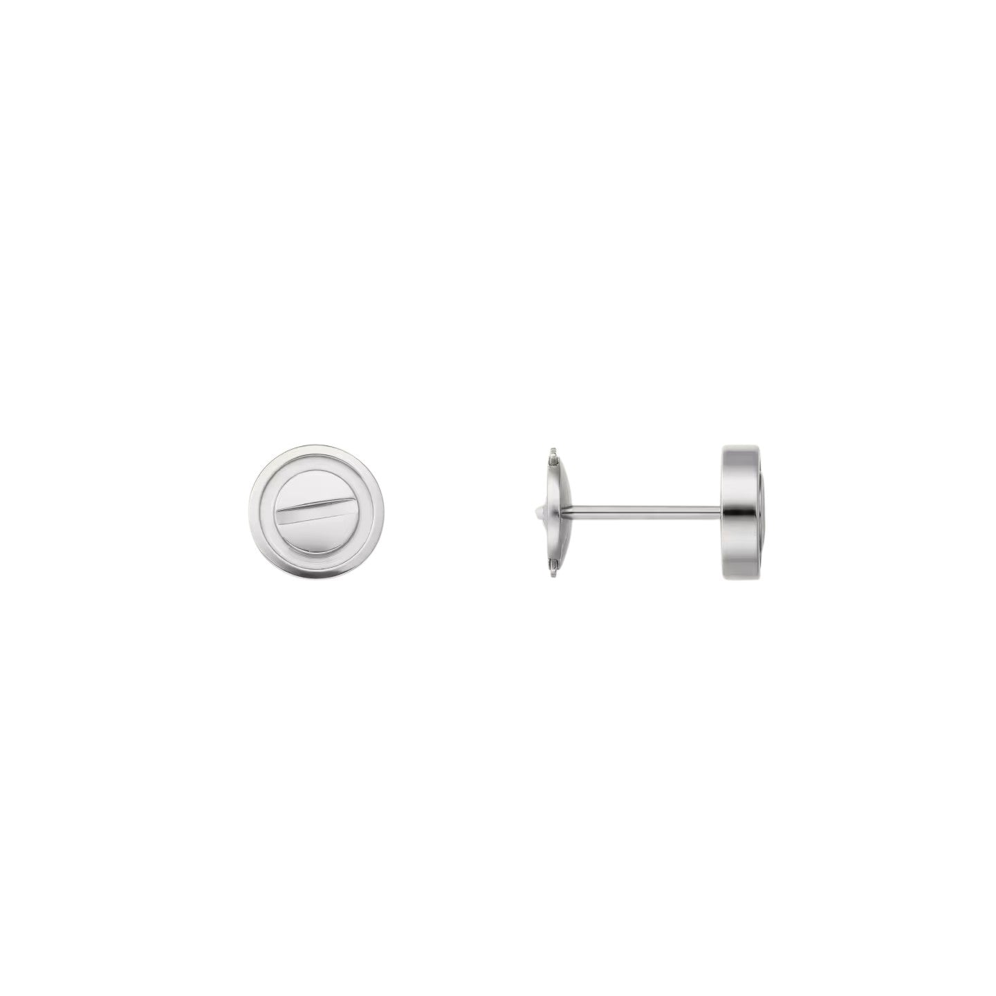 [Zalyn]LOVE 7.2MM HOOP EARRINGS
