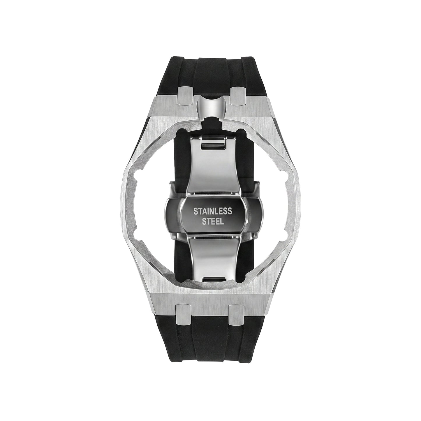 [Zalyn]Royal Oak Pop Exclusive Steel Case & Silicone Strap With Cradle