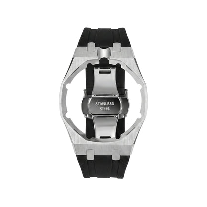 [Zalyn]Royal Oak Pop Exclusive Steel Case & Silicone Strap With Cradle