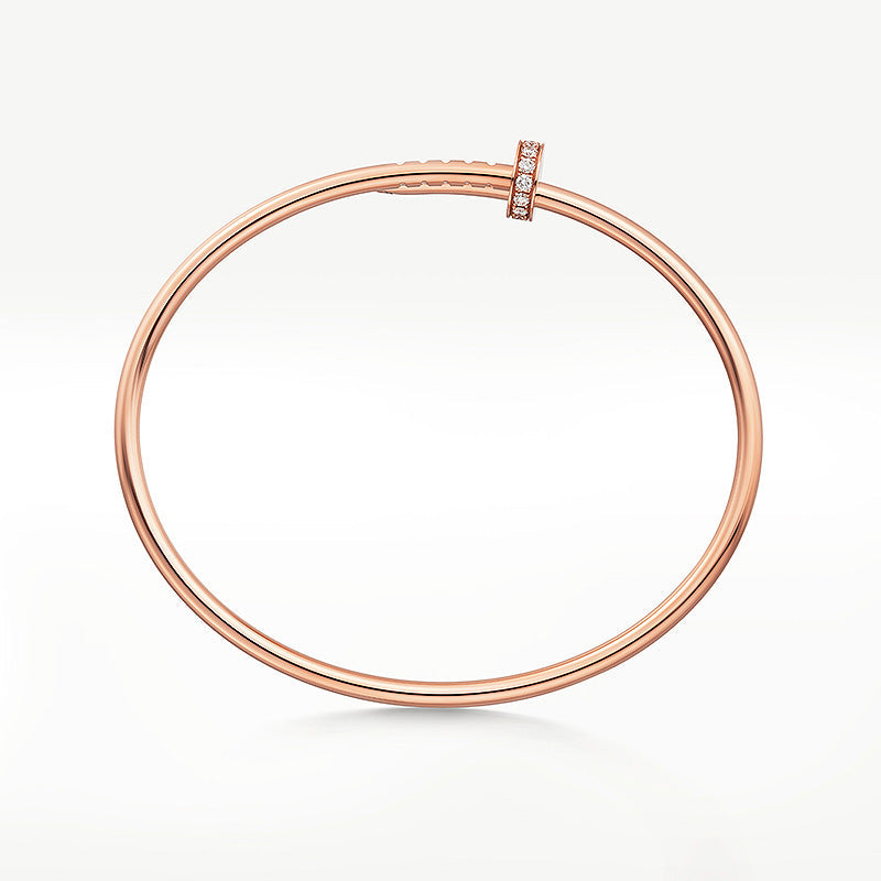 [Zalyn Jewelry ]JUSTE BRACELET 2.5MM DIAMONDS
