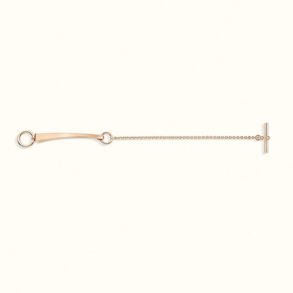 [Zalyn Jewelry]CLOU DE FORGE BRACELET WITH SQUARE CONE STUDS