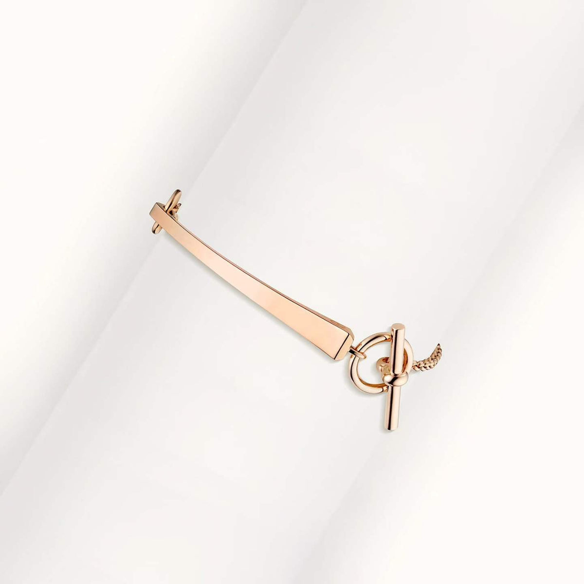 [Zalyn Jewelry]CLOU DE FORGE BRACELET WITH SQUARE CONE STUDS