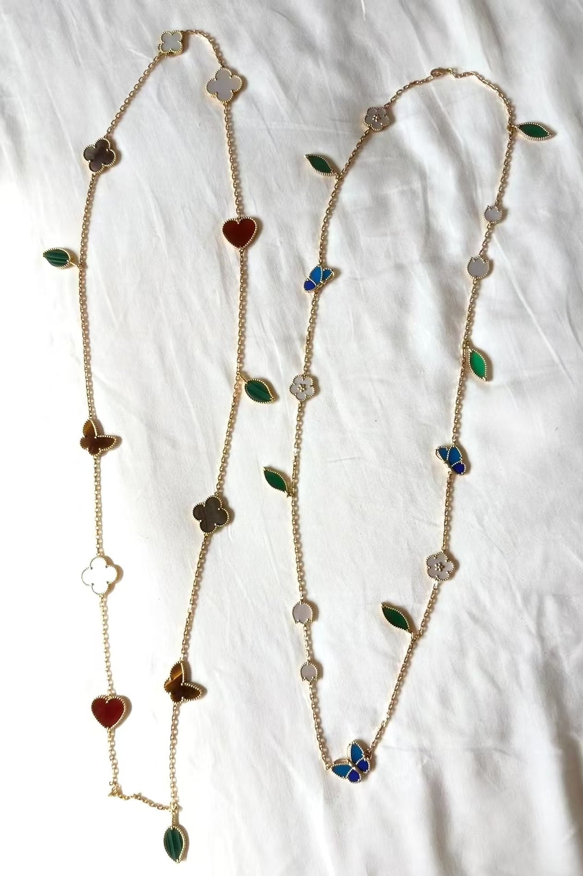[Zalyn Jewelry ]LUCKY SPRING GOLD  MOTIFS  NECKLACE