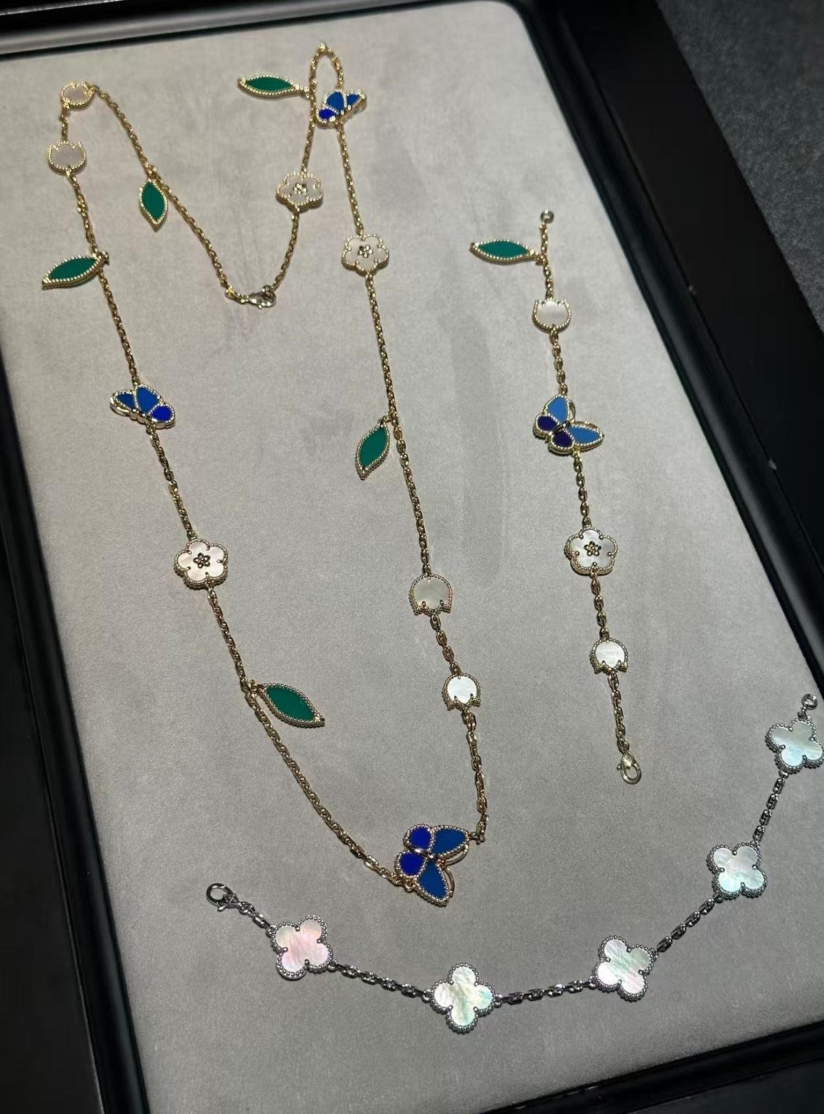 [Zalyn Jewelry ]LUCKY SPRING GOLD  MOTIFS  NECKLACE