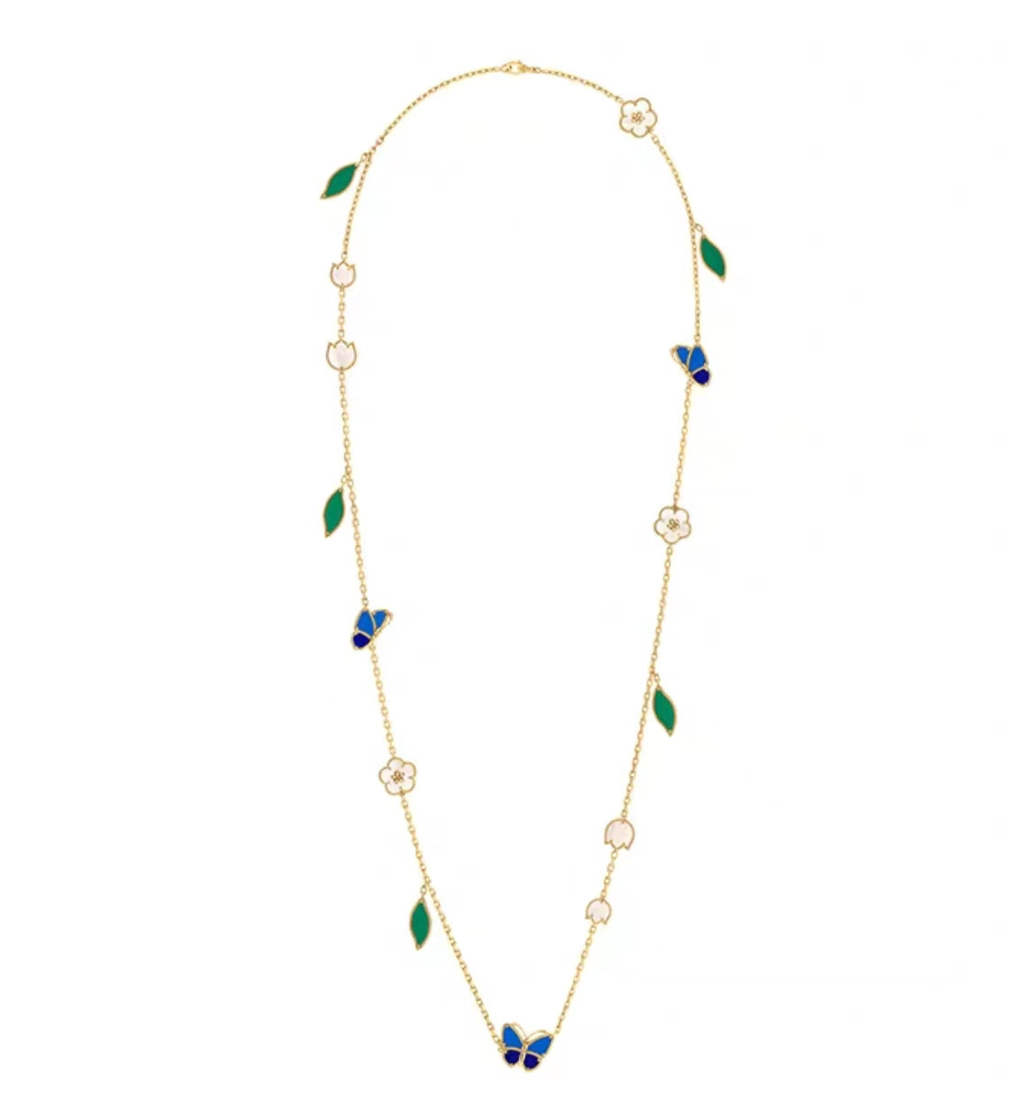 [Zalyn Jewelry ]LUCKY SPRING GOLD  MOTIFS  NECKLACE