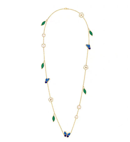 [Zalyn Jewelry ]LUCKY SPRING GOLD  MOTIFS  NECKLACE