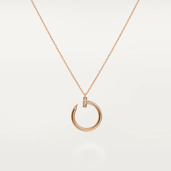 [Zalyn Jewelry ]JUSTE NECKLACE PINK GOLD
