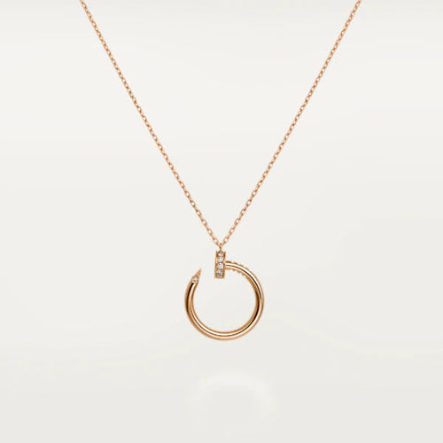 [Zalyn Jewelry ]JUSTE NECKLACE PINK GOLD