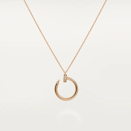 [Zalyn Jewelry ]JUSTE NECKLACE PINK GOLD