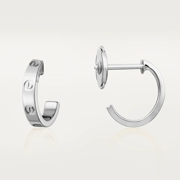 [Zalyn Jewelry ]LOVE EARRINGS 2.65MM SILVER